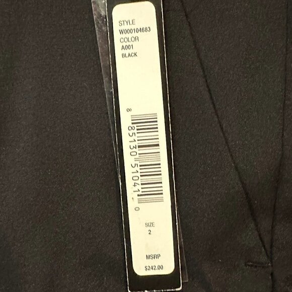 Alice & Olivia Black Silk Employed Pants - NWT - Picture 7 of 8